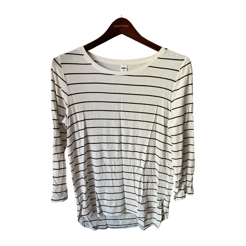 ⚡️ Old Navy Striped Quarter Length Sleeve Top ~ Size S ⚡️